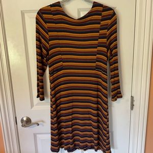 Striped Autumn Dress